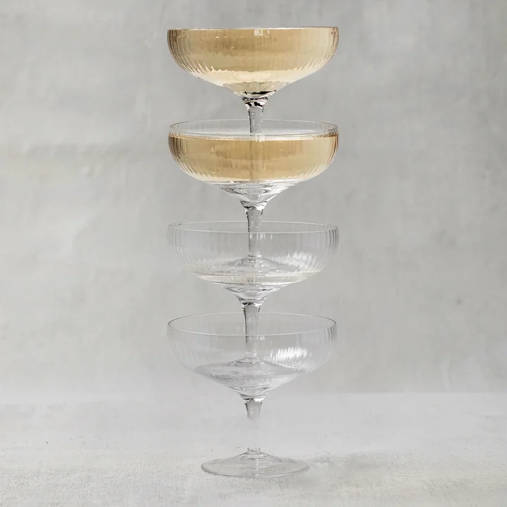 Inku Coupe à champagne de Serax en version transparente