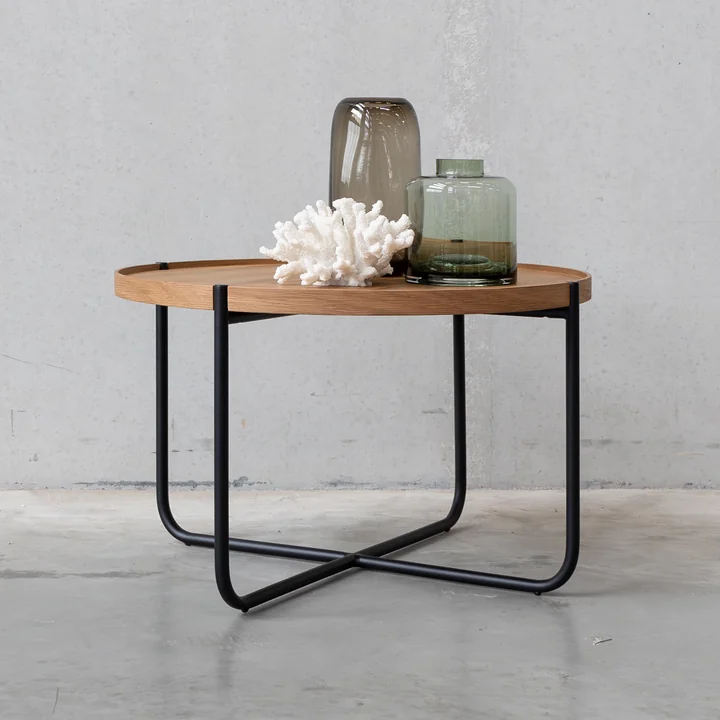 Studio Zondag - Licht Coffee Table Ø 60 cm, chêne / noir