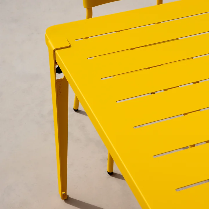 Table de jardin MIDI Collection, 190 x 90 cm, jaune soleil de TipToe