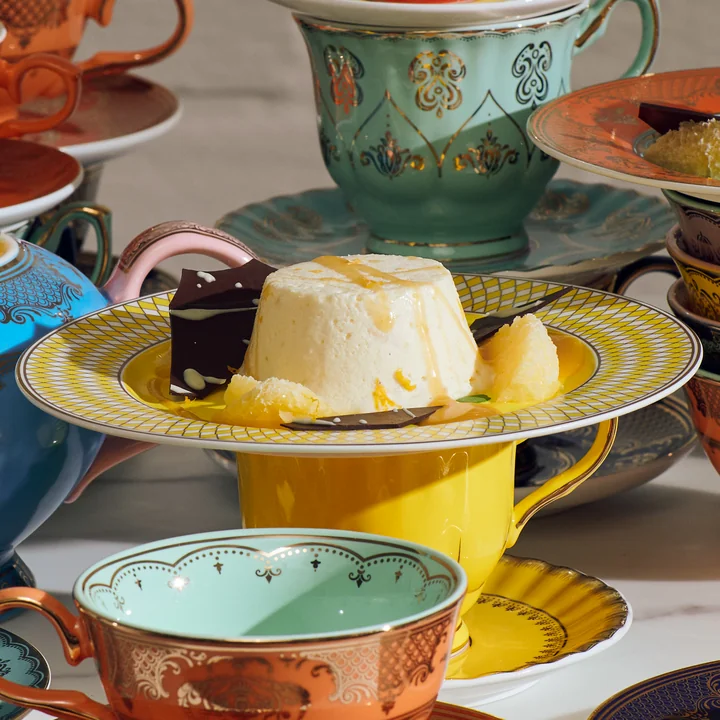 Pols Potten - Chess Assiette, jaune / or