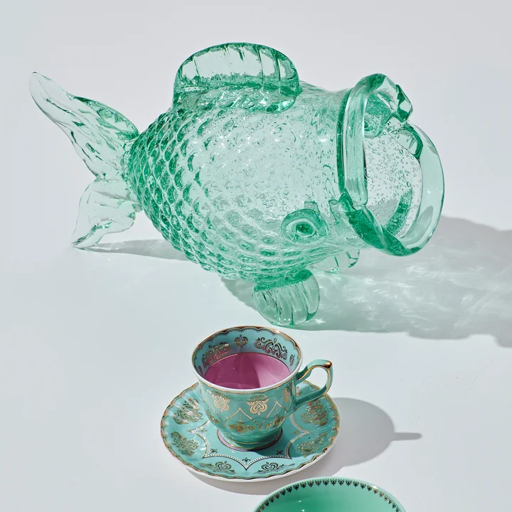 Pols Potten - Fat Fish Verre à provisions, vert