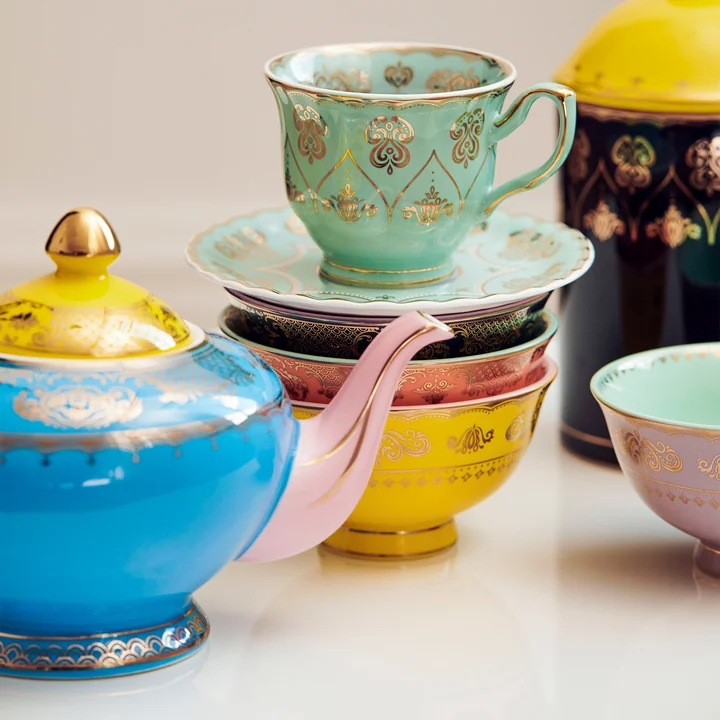 Pols Potten - Grandpa Tasse avec soucoupe, multicolore