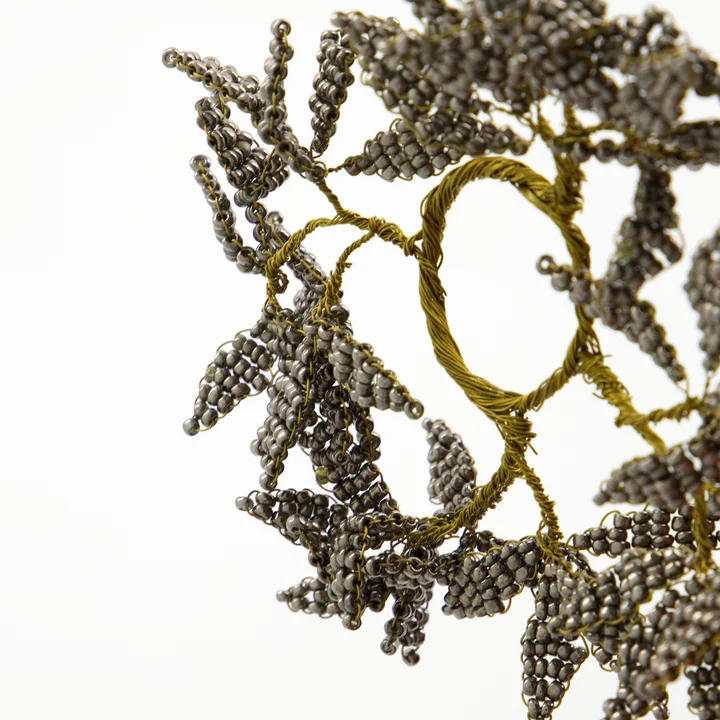 Pearl Anneaux de bougies de House Doctor en couleur gris / or