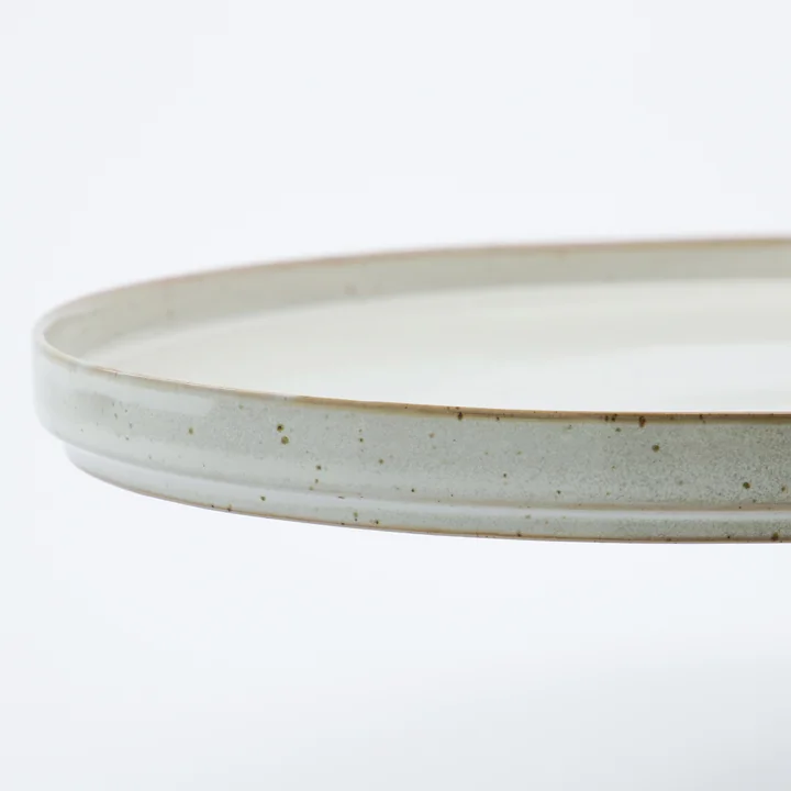 House Doctor - Pion Plat de service 30.9 x 1 9. 6 x 2 cm, gris / blanc