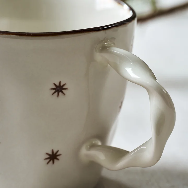 Starry Tasse de House Doctor dans la couleur blanche (set de 2)