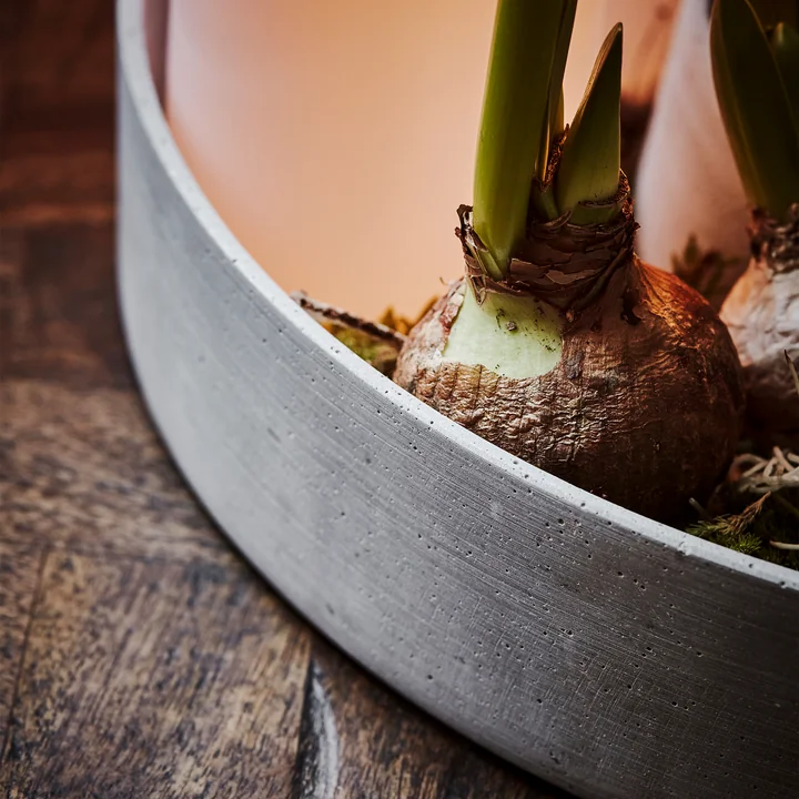 The Ring Chandelier de House Doctor en couleur grise