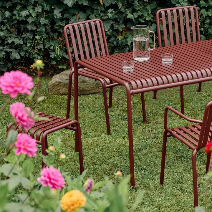 HAY - Palissade Tabouret, iron red