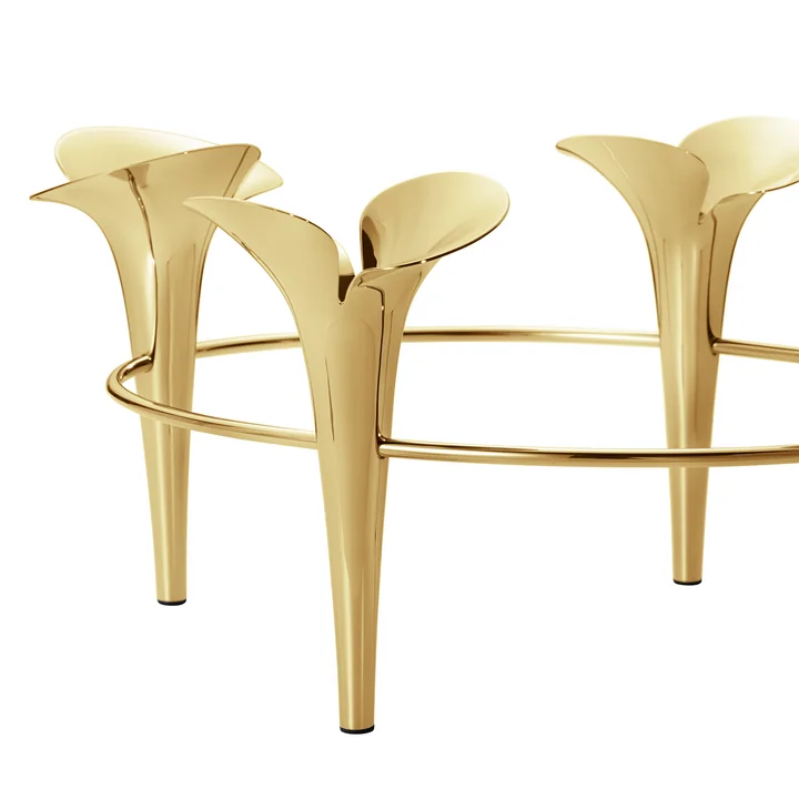 Bloom Botanica Bougeoir, doré de Georg Jensen