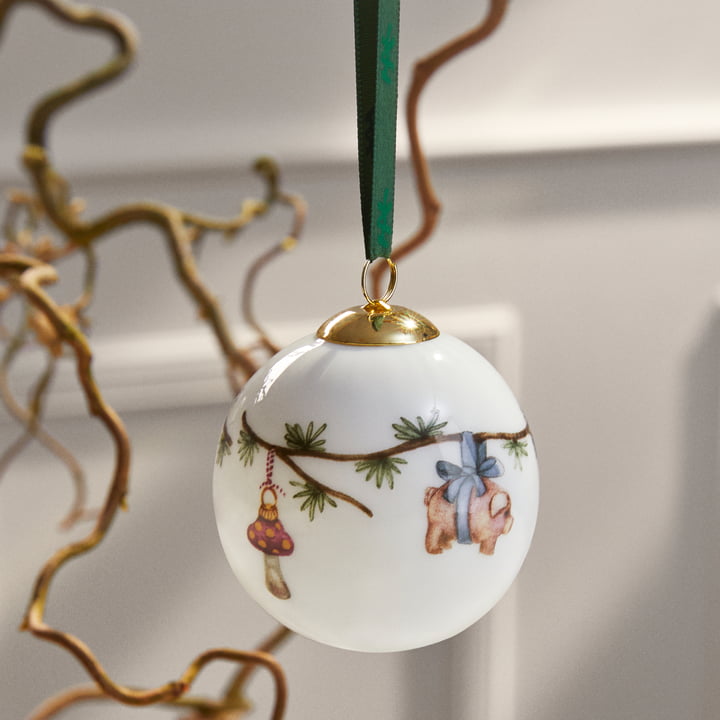 Hammershøi Boule de Noël de Kähler Design en couleur blanche