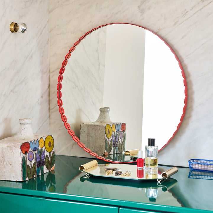 Arcs Miroir, rond, rouge de HAY