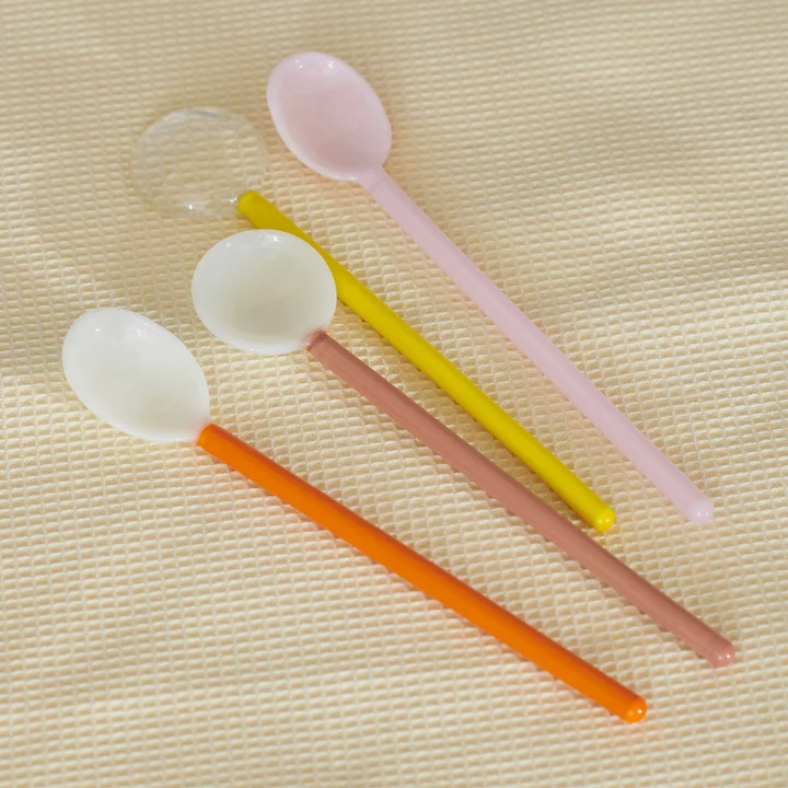 Set de cuillères en verre de HAY