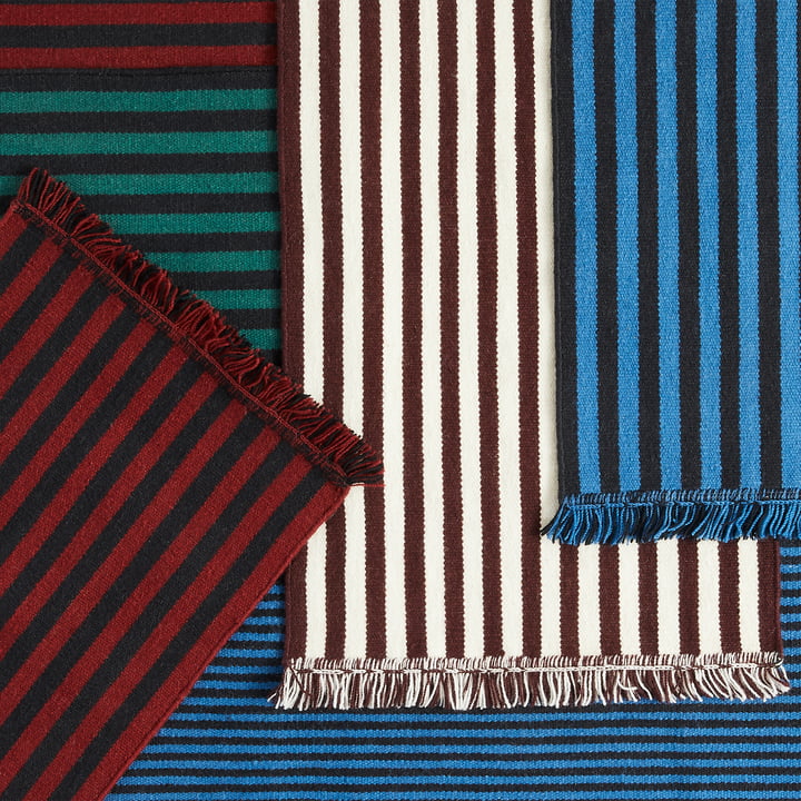 Stripes and Stripes Wool Tapis de Hay