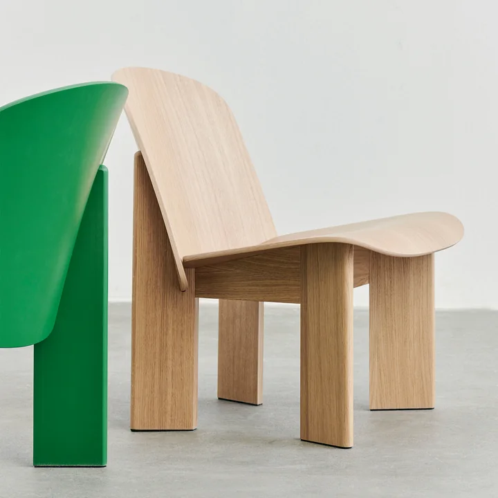 Chisel Lounge Chair Chêne (vernis à base d'eau) de HAY