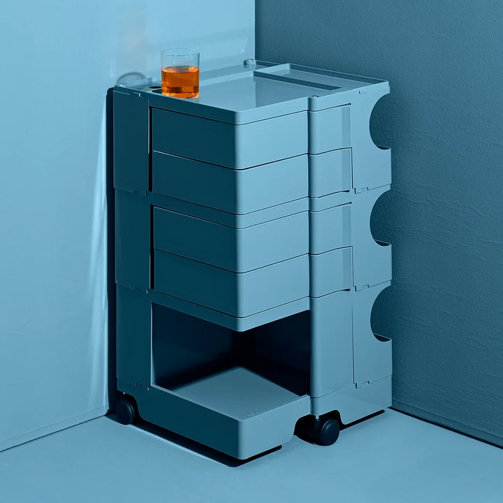 B-Line - Boby Conteneur roulant 3/4, blue whale