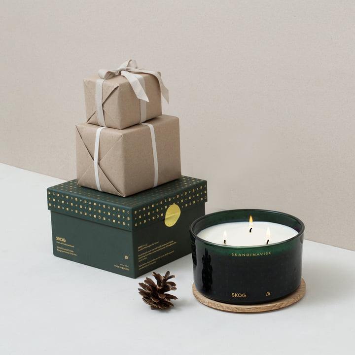 Bougie parfumée avec couvercle de Skandinavisk