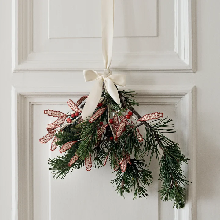 Pendentif en perles de verre Mistletoe de Broste Copenhagen