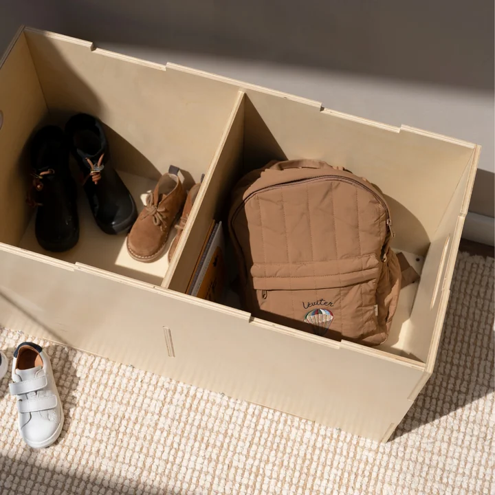 Nofred - Cube Boîte de rangement, long, bouleau