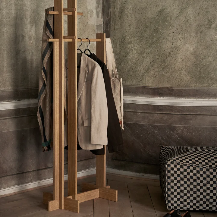 Ferm Living - Bridge Portemanteau, chêne huilé