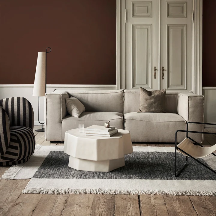 Counter Tapis, 200 x 300 cm, charcoal / off-white de Ferm Living