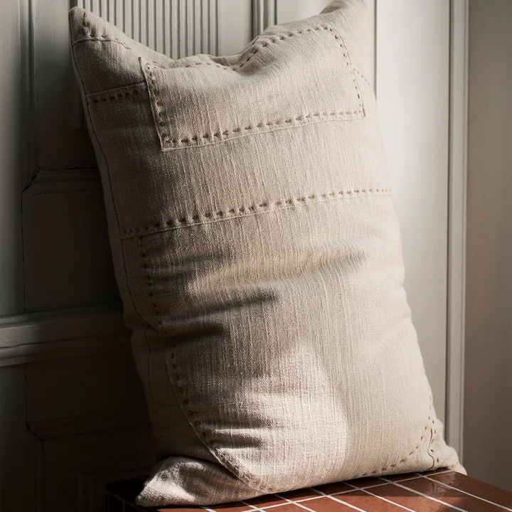 Ferm Living - Darn Coussin, 40 x 60 cm, naturel