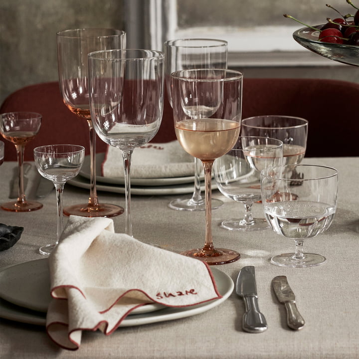 Host Verres, clair et blush de ferm Living