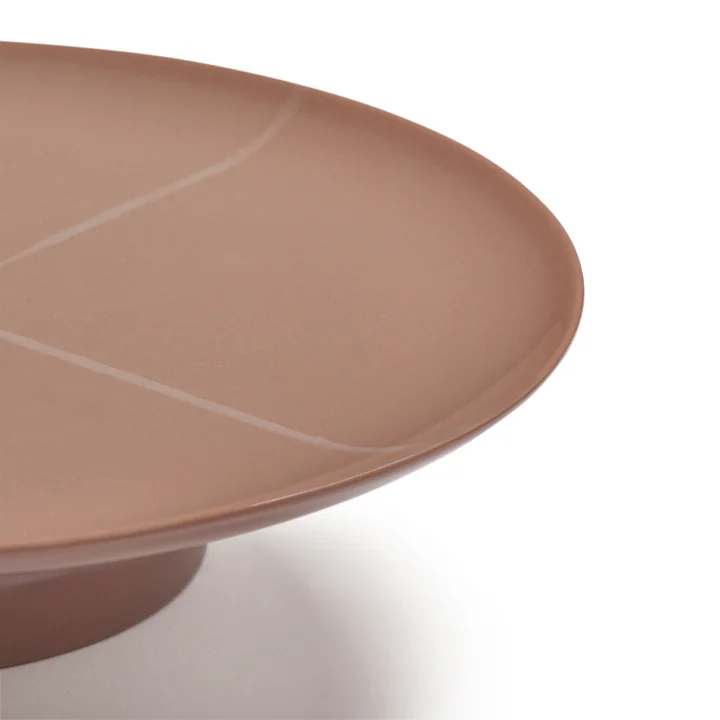 Zuma Plateau à gâteaux by Kelly Wearstler, Ø 33 cm, Sienna / cream orange de Serax