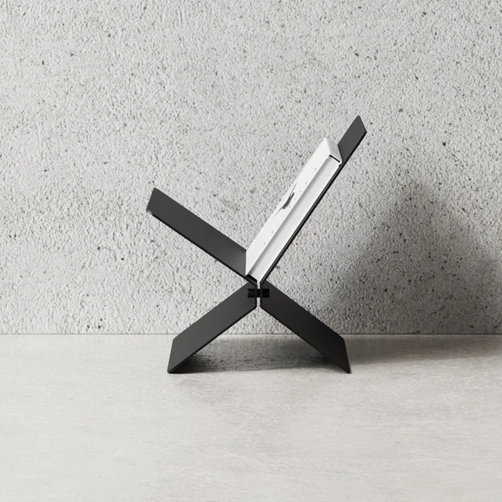 Présentoir à magazines, noir de Nichba Design