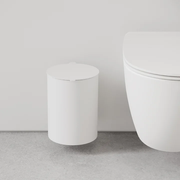 Poubelle de salle de bain, blanc de Nichba Design