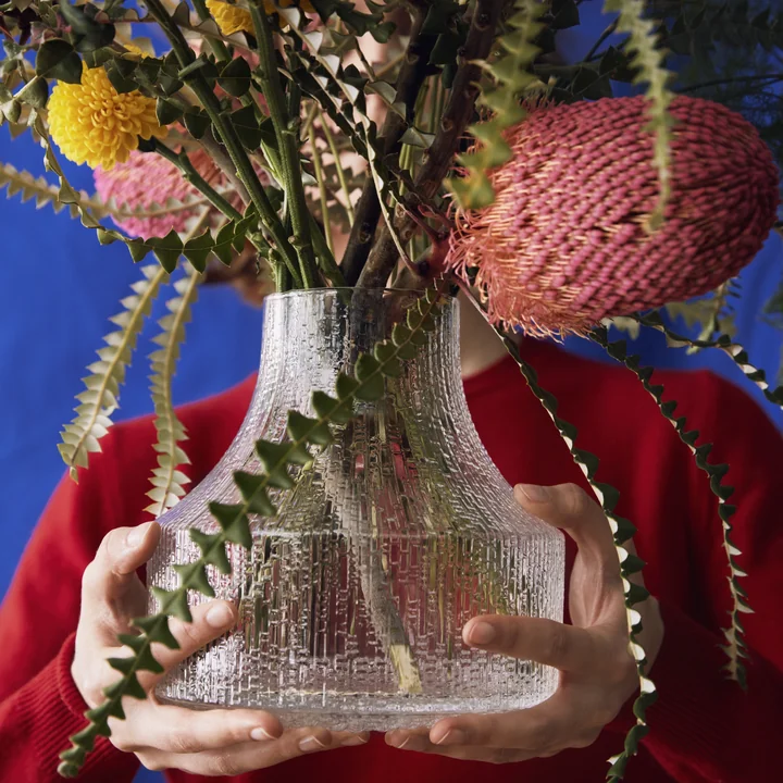 Ultima Thule Vase en verre, 180 x 192 mm, transparent de Iittala