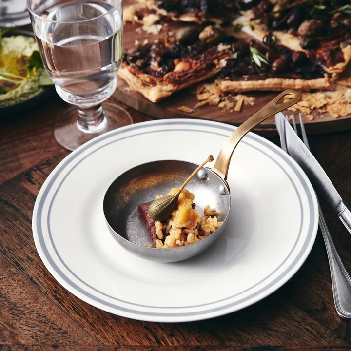 Bistro Assiette Ø 27 cm, grise (set de 4) de Nicolas Vahé