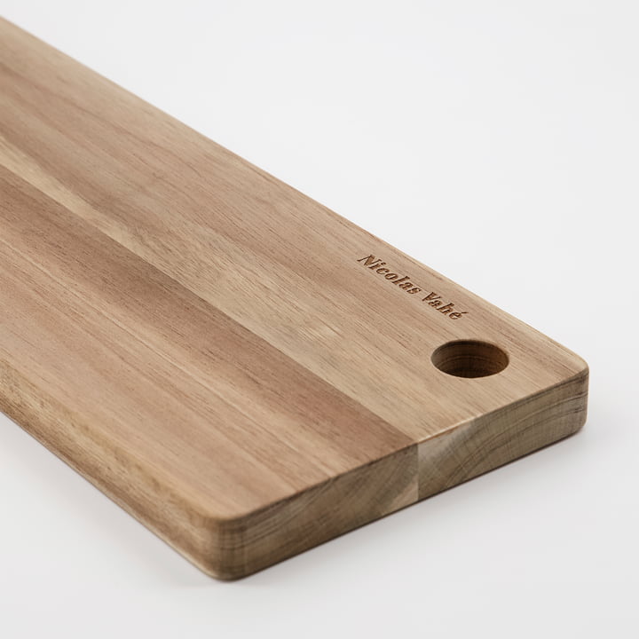 Tapas Planche à découper, L 60 cm, acacia naturel de Nicolas Vahé