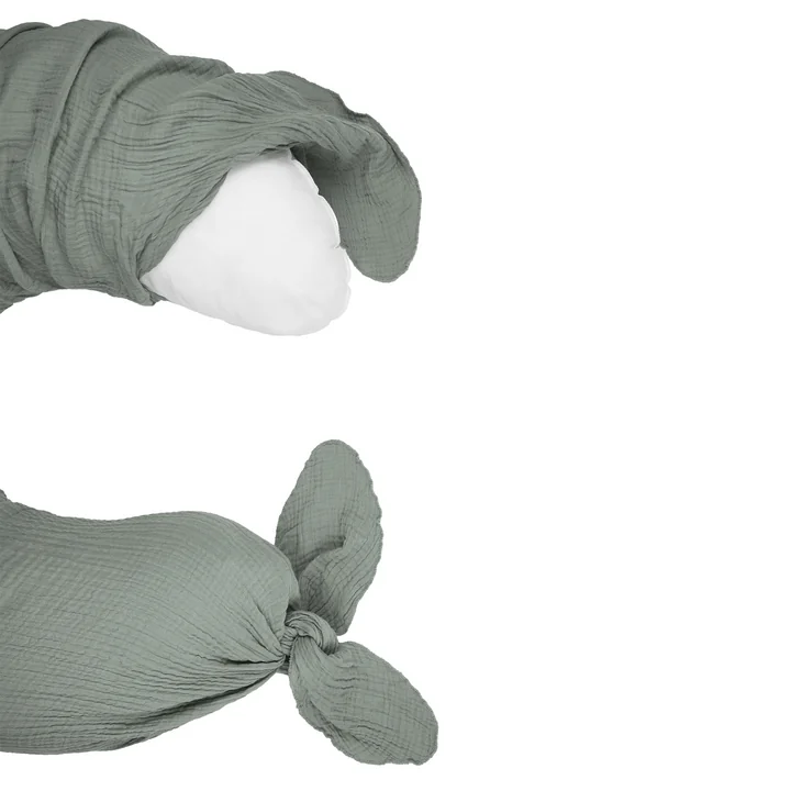 Wabi Sabi Coussin d'allaitement/de côté, 225 x 35 cm, azure de Nobodinoz