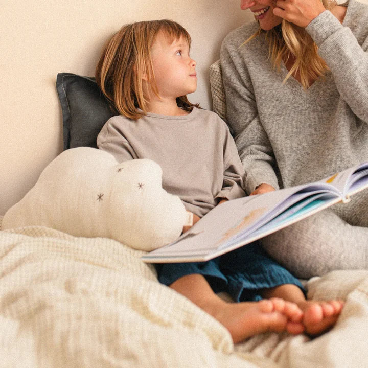 Wabi Sabi Musselin Cloud Coussin, 37 x 25 cm, natural de Nobodinoz