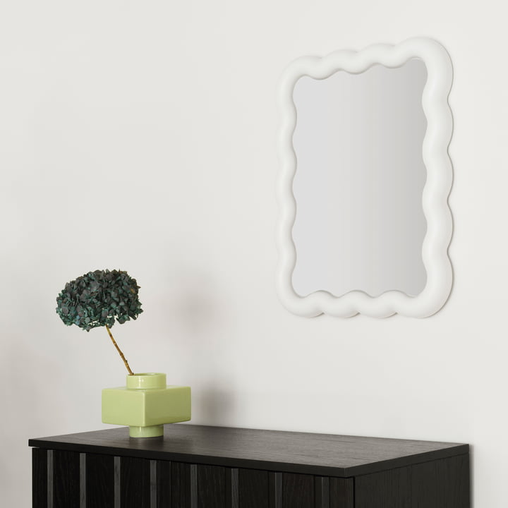 Deko Objects et Illu Miroir, 65 x 50 cm, blanc de Normann Copenhagen