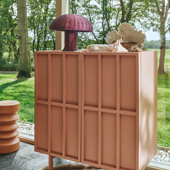 Lampe de table en rotin et armoire Block de HKliving