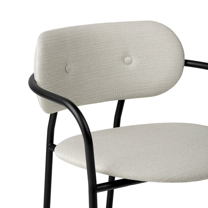 Gubi - Coco Lounge Chair Rembourrage intégral, noir mat / Eero Special (106)