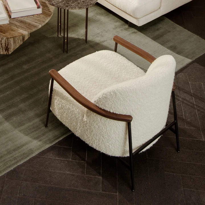 Gubi - Sejour Lounge Chair avec accoudoirs