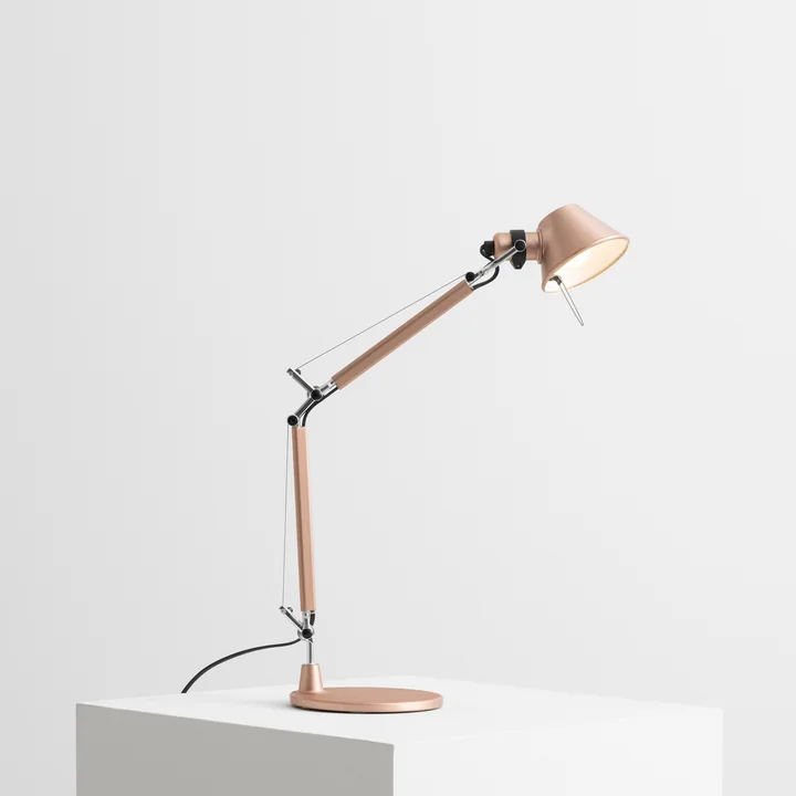 Artemide - Tolomeo Micro Lampe de table, aspect cuivre (édition de Noël 2023)