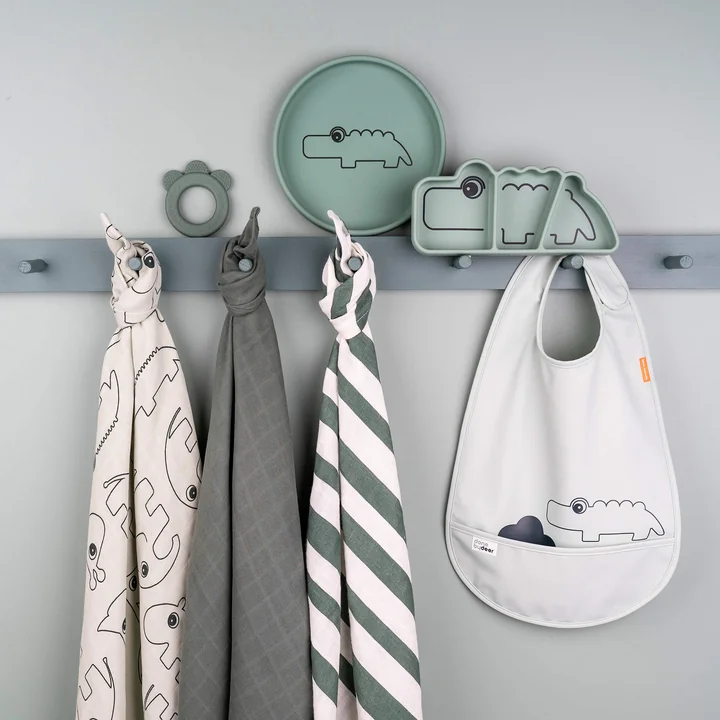 Croco Silicone Stick & Stay Assiette de Done by Deer