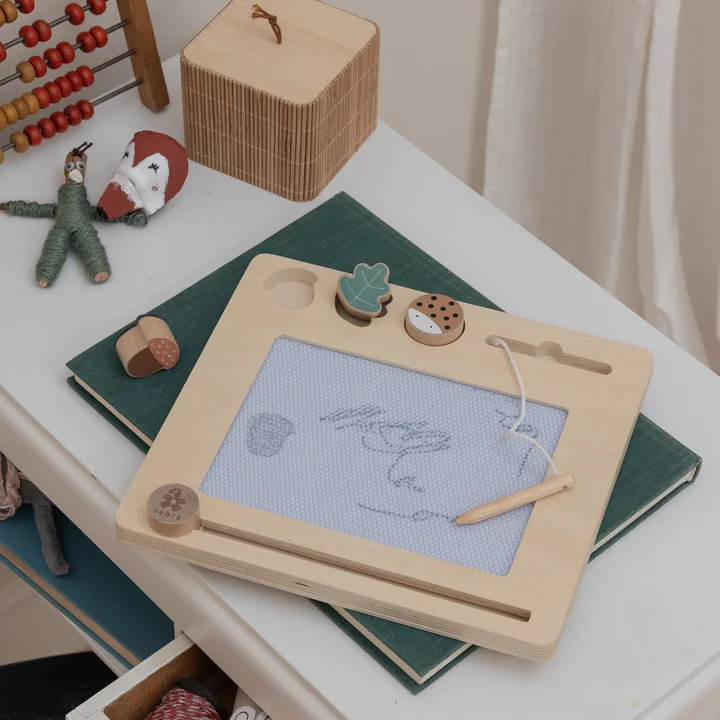 tableau à dessin magnétique en bois de Sebra