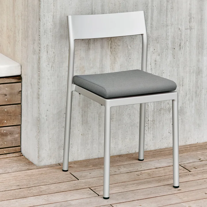 Type Chaise, gris argenté avec Seat Cushion de HAY