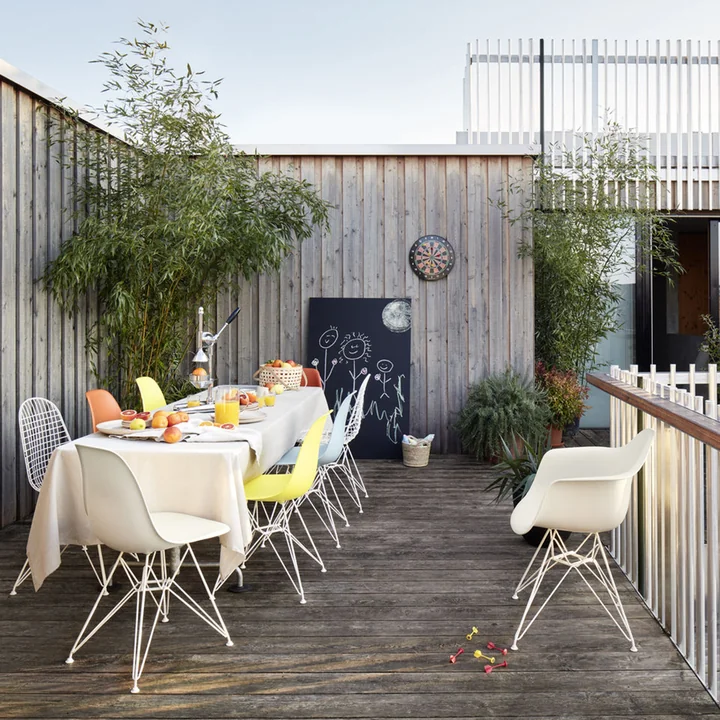 Vitra - Eames Plastic DAR - DSR / Chaise filaire DKR