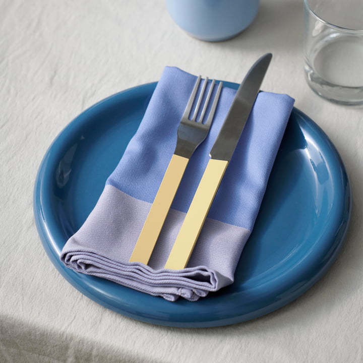 Barro Assiette Ø 24 cm, bleu foncé de Hay