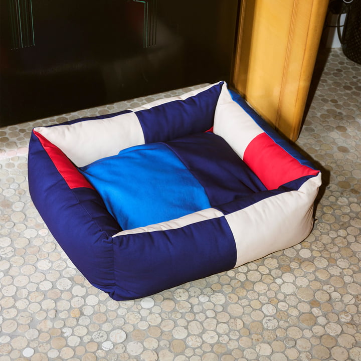 Lit pour chien, M, rouge / bleu de Hay