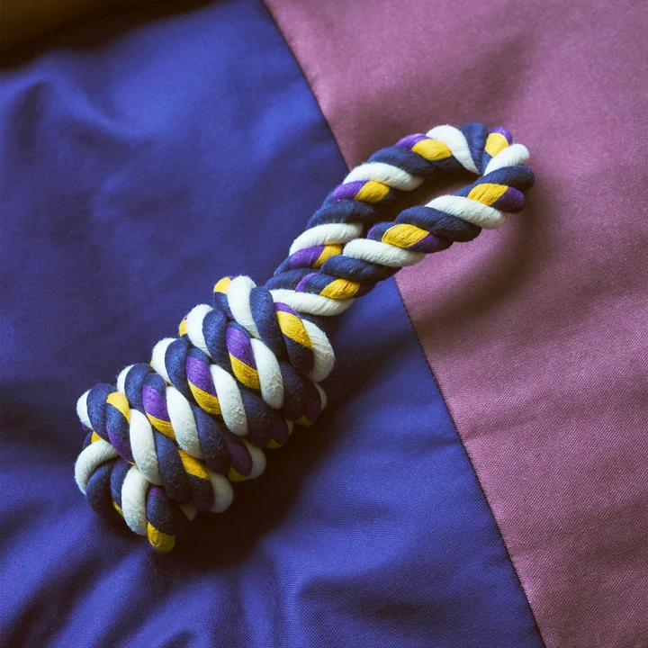 Dogs Jouet Rope, bleu / violet / ocre de HAY
