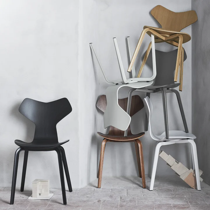 Fritz Hansen - Grand Prix Chaise en bois