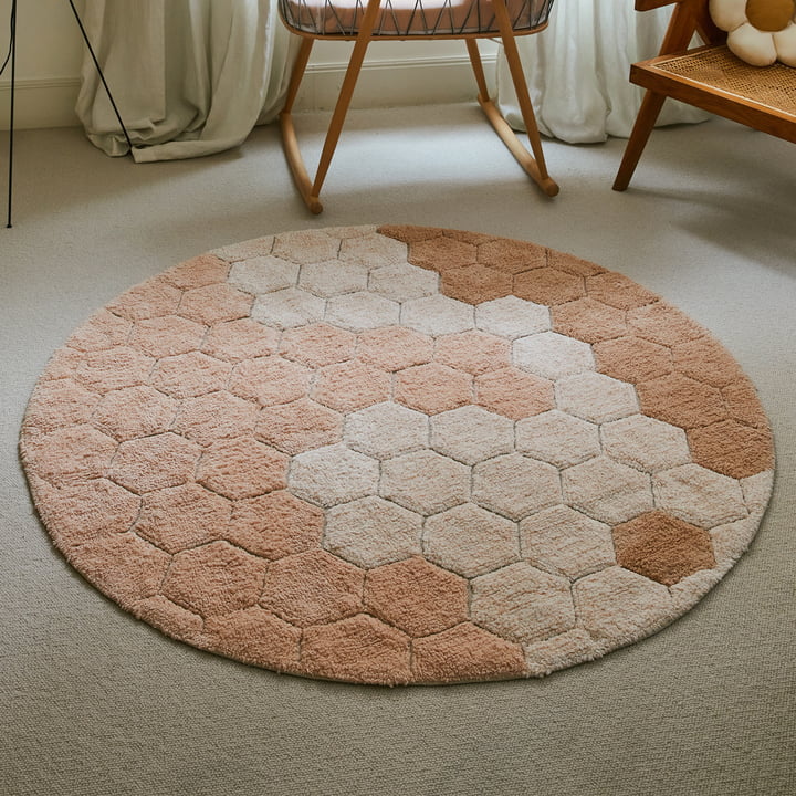 Honeycomb tapis lavable de Lorena Canals