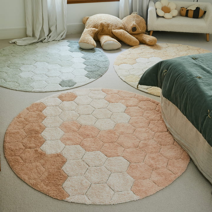 Honeycomb tapis lavable de Lorena Canals