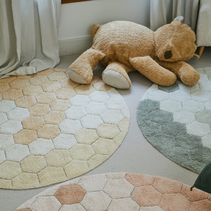 Honeycomb tapis lavable de Lorena Canals