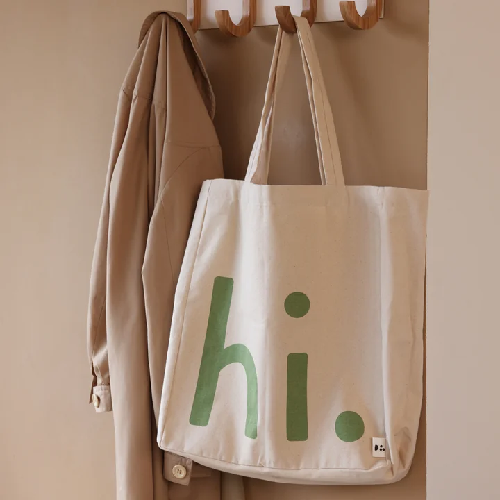 AJ Favourite Sac de transport, hi. / natur / green de Design Letters